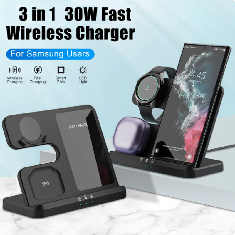 Wireless Charging Dock Station For Samsung Watch Earphone 3628810