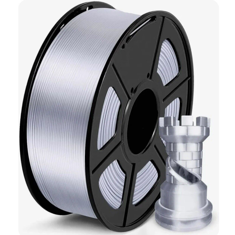 3D Printer Filament PLA Silk Silver 2029121