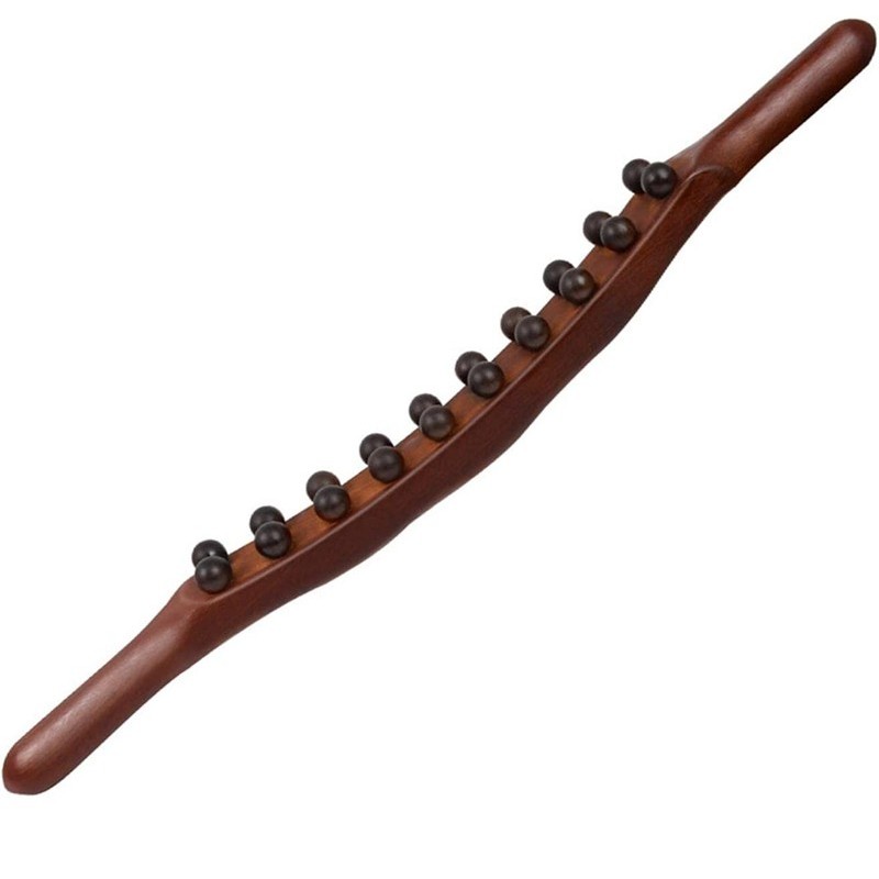 Wooden Scraping Massage Stick Roller Guasha Body Massager 2039101