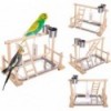 Bird Stand Parrot Cage Toys Playground Wood Perch Gym Playpen Ladder Toy 3661901