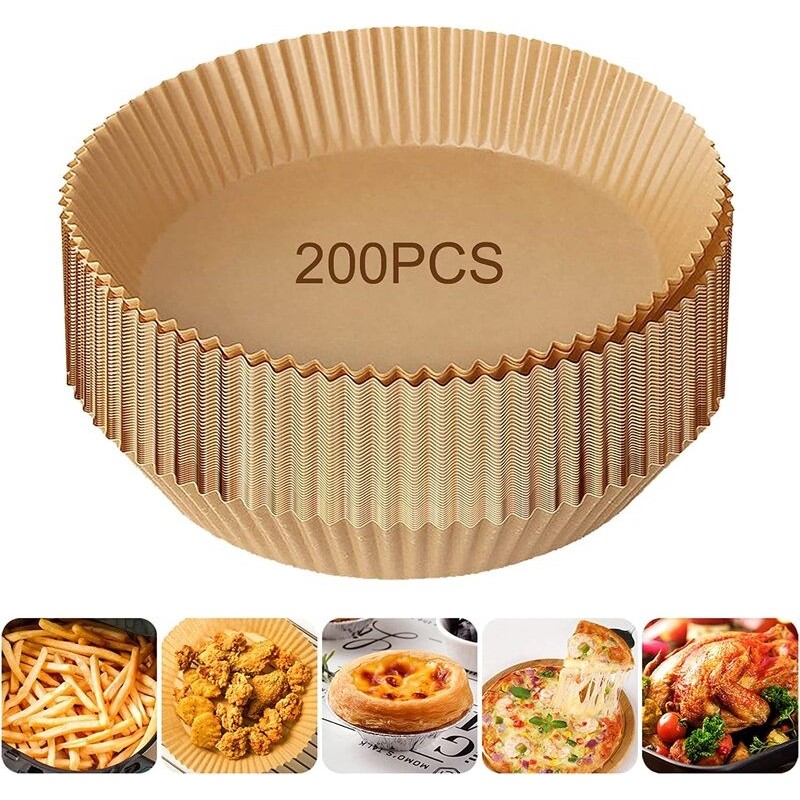 Air Fryer Liner Non-Stick Disposable Paper Tray Baking Liners 100pcs 2038506