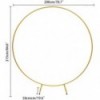 2M Gold Circle Arch Metal Flower Frame Wedding Decoration 2034601