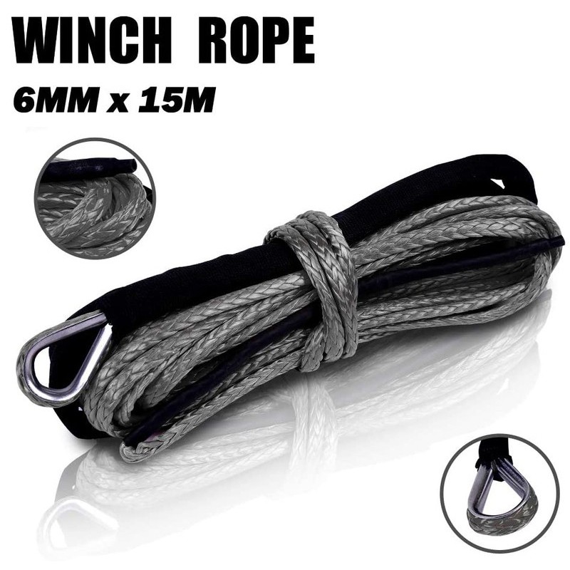 Winch Rope Grey 6mm x 15m 2026901