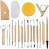 19pcs Pottery Ceramic Clay Modelling Tool Set 3653205