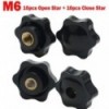 20pcs Tightening Nut M6 Manual Clamping Knob Thumb Nuts 3652801