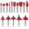 15pcs Router Bit Set 1/4" Shank 3647614