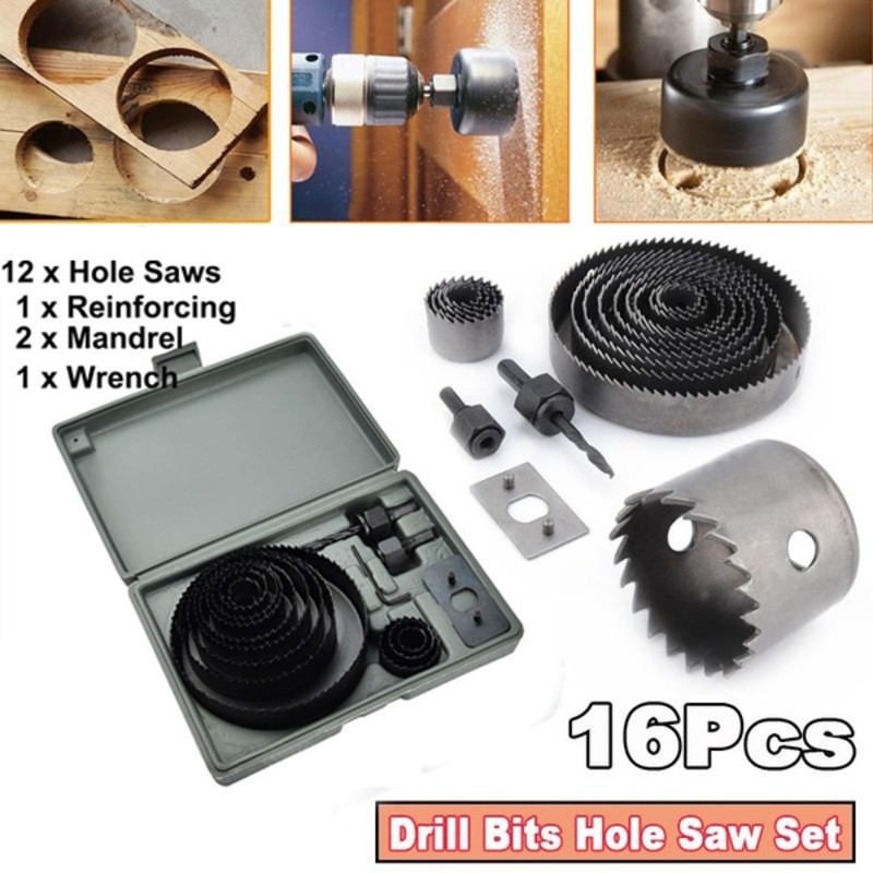 16pcs Hole Saw Kit 3638608