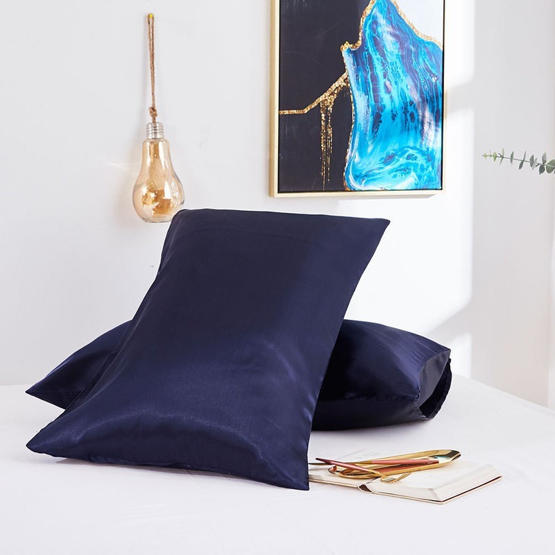 Satin Pillowcase Blue 2PC 3630504