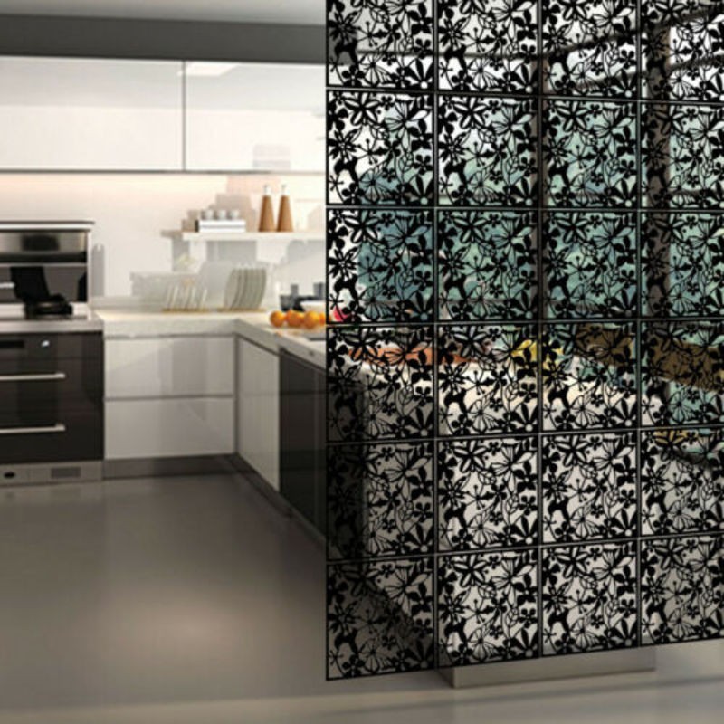 Wall Hanging Room Divider Screens Partition Black 2007503