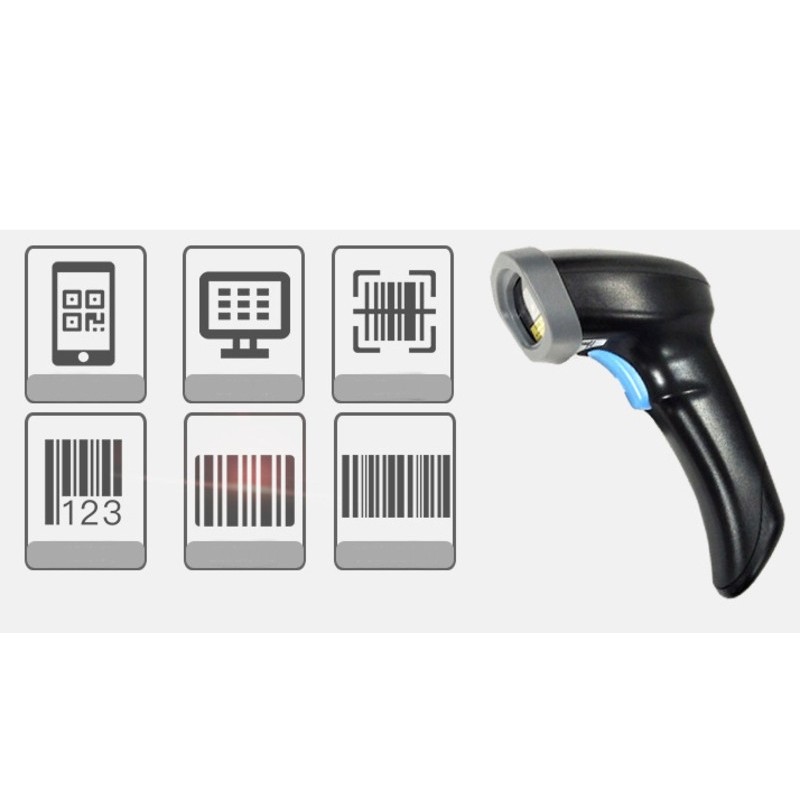 Barcode Scanner QR Code 1D 2D Wireless 3618414