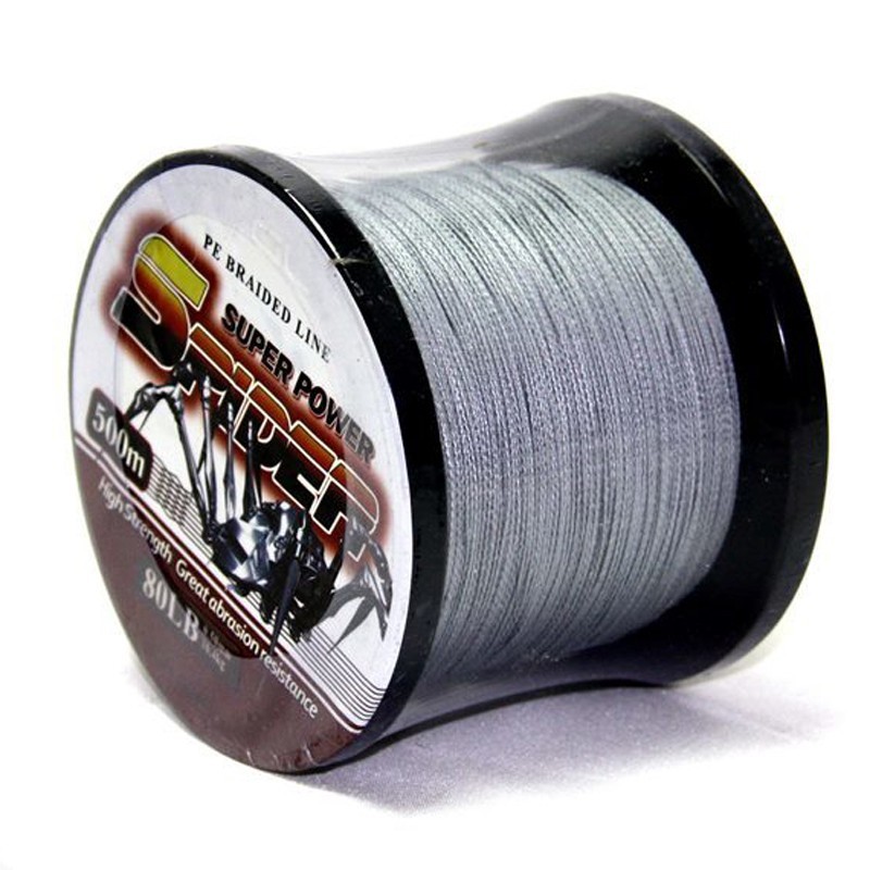 500M 50LB Grey High Strength DYNEEMA Braided Line