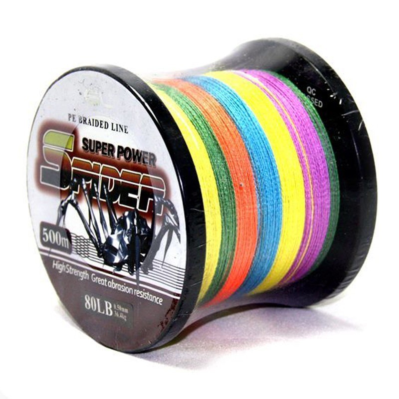 500M 20LB Multicolor High Strength DYNEEMA BraidedLine