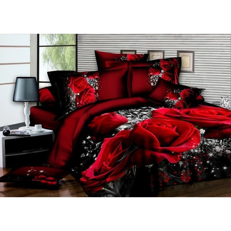 Bedding Set Duvet Cover King size Rose 3621714