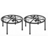 2x Metal Chicken Feeder Stand 3670401