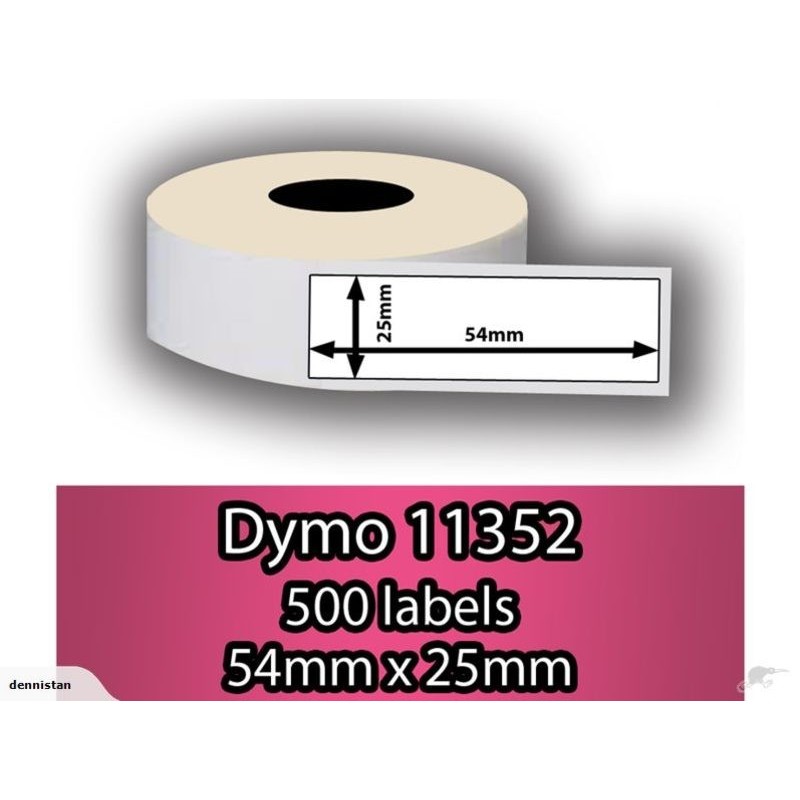 Dymo Compatible Printing White Label 54x25mm 11352