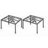 2x Metal Chicken Feeder Stand 3670402